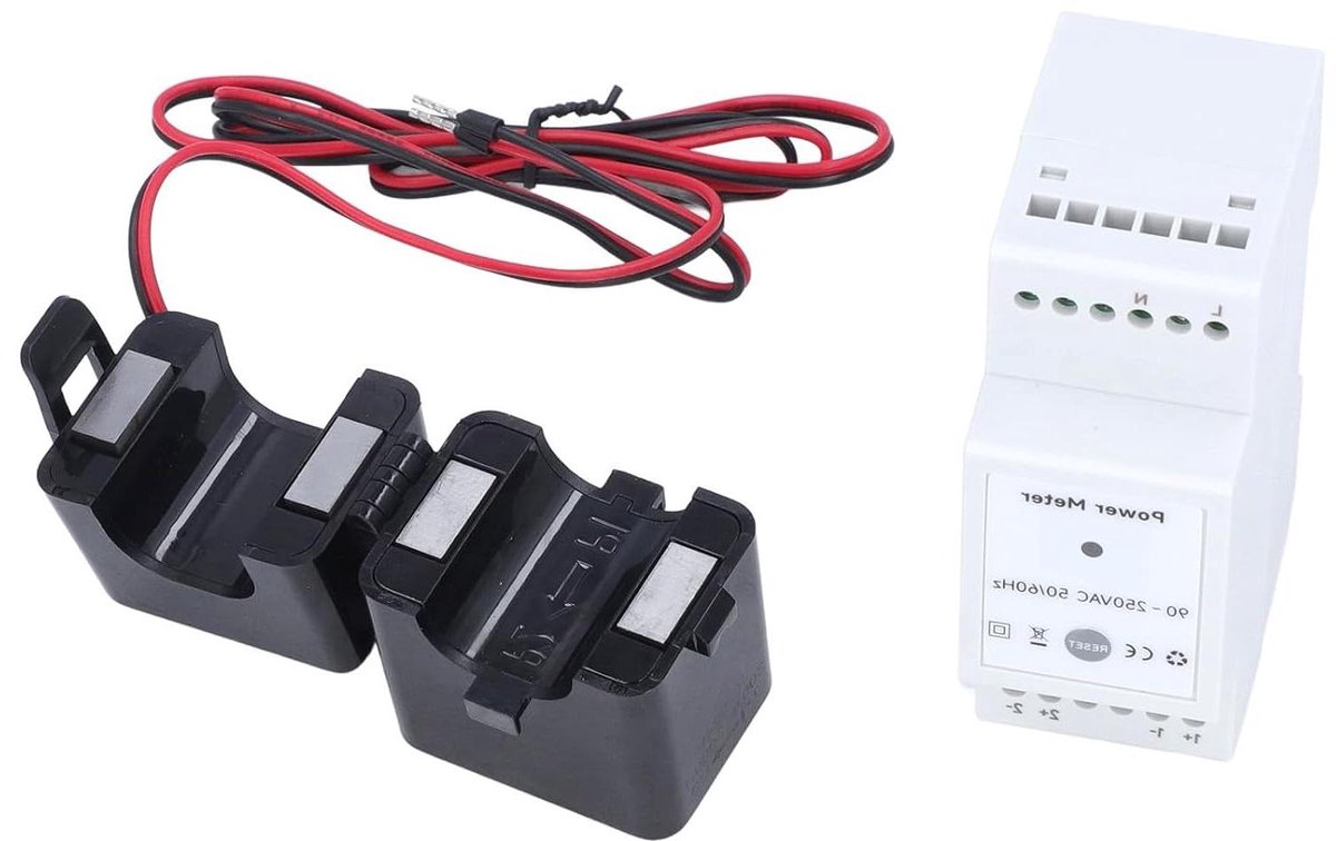 Slimme Stekkermeter - Energie Monitor - Energieverbruik Meten - APP-bediening - 750A Tang - Wit