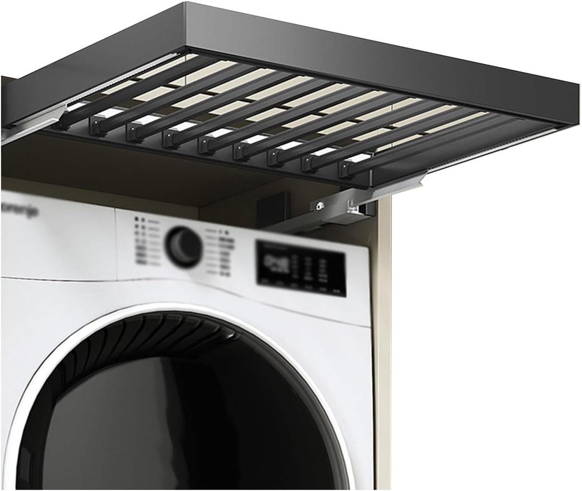 Uitschuifbaar Wasrek - Broekhanger Uittrekbaar - Kleding Opbergen - Verstelbare Breedte - 464-1014 mm - Aluminium