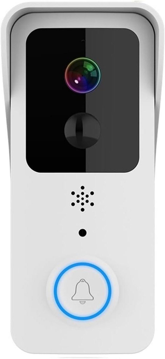 Slimme Deurbel - Videodeurbel Intercom - Huisbeveiliging - Dubbel WiFi - 140 mm - Zwart