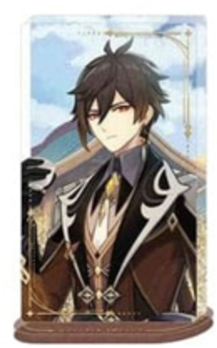 Genshin Impact Acryl Ornament with Glitter: Zhongli 11 cm