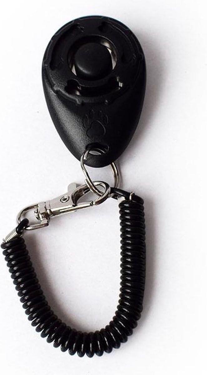 Honden Clicker - Hondentrainer Hulpmiddel - Hondengedrag Trainen - Diervriendelijke Methode - Universeel - Zwart