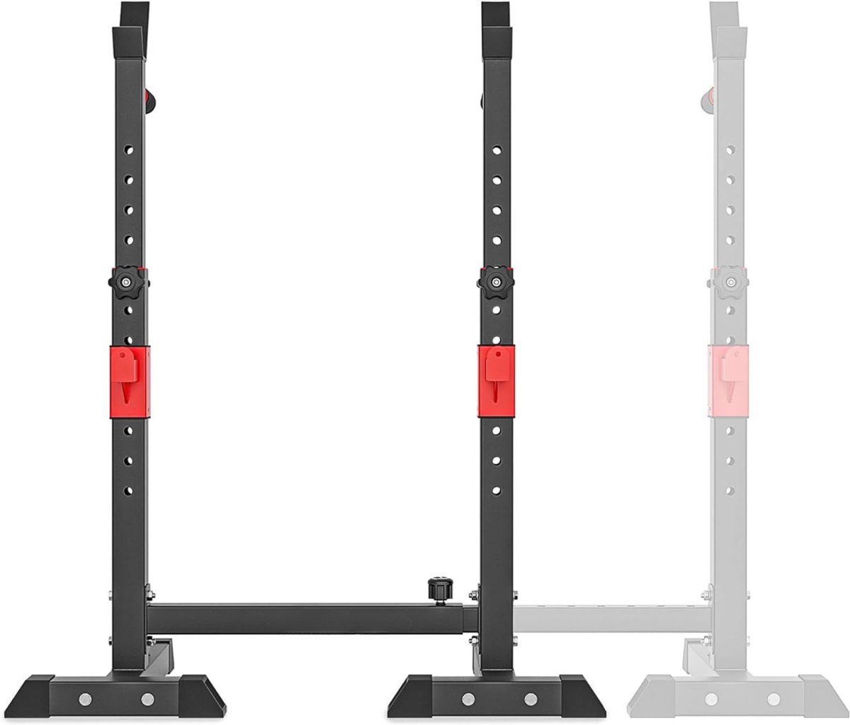 YOR® Squat Rack - Squat Wedge - Power Rack - Zwart - ‎28cm x 128cm x 140cm thumbnail 3