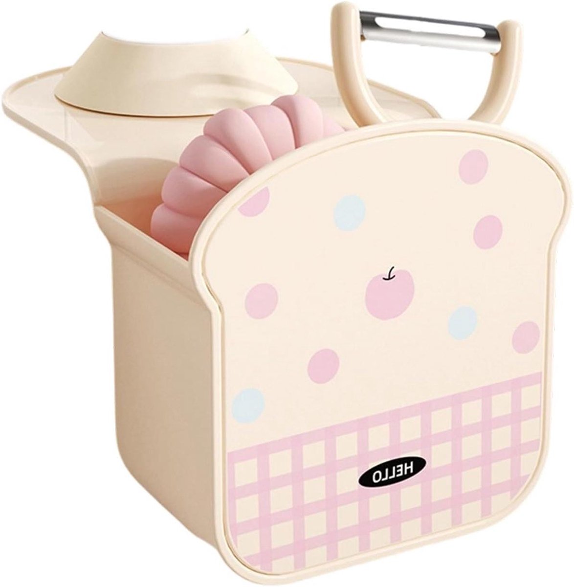 Keuken Organizer - Afvoer Mandje - Keuken Opruimen - Sneldrogend Ontwerp - 11.5x10x6 cm - Wit