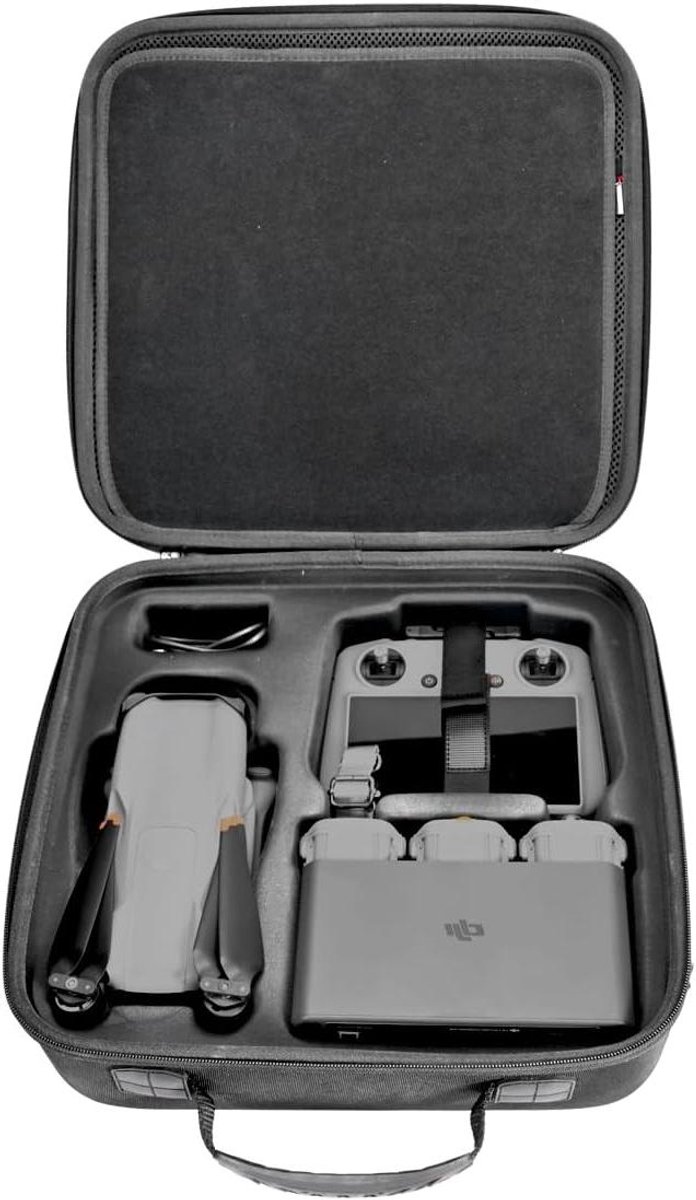 Drone Koffer - Drone Tas - Drone Transport - Hardshell Bescherming - 36 x 34 x 13 cm - Zwart