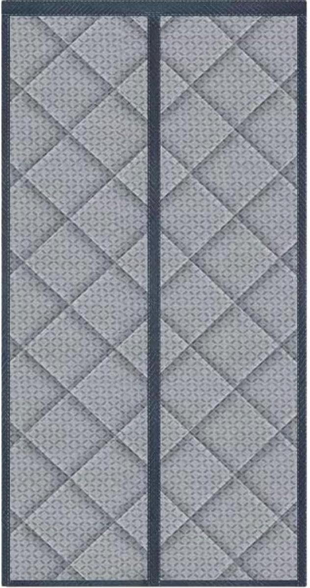 Deurgordijn Thermisch Geïsoleerd - Geluiddichte Dekens Koude Bescherming - Tocht Weren - Waterdichte Oxford Stof - 100x210cm - Grijs