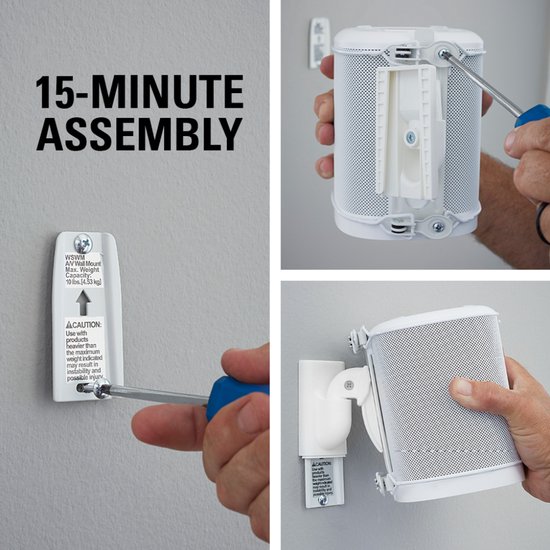 Sanus Muurbeugel set voor Sonos ONE, ONE SL & Play:1&3 - Wit — afbeelding 2