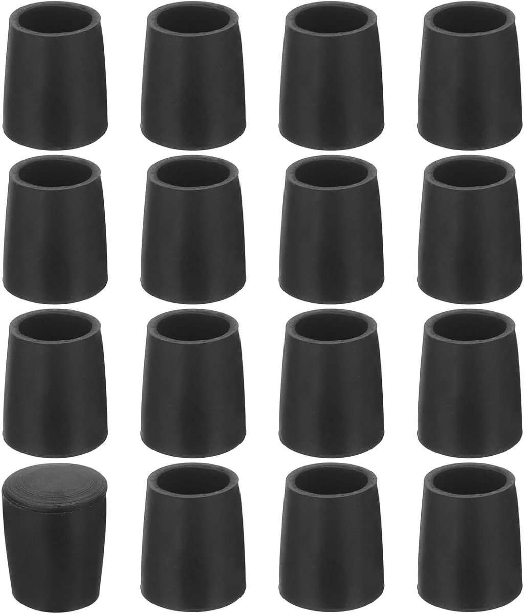 Afdekkappen Stoelpoten - Stoeldopjes Vloerbeschermers - Meubels Beschermen - Antislip PVC Materiaal - 48 stuks - Zwart