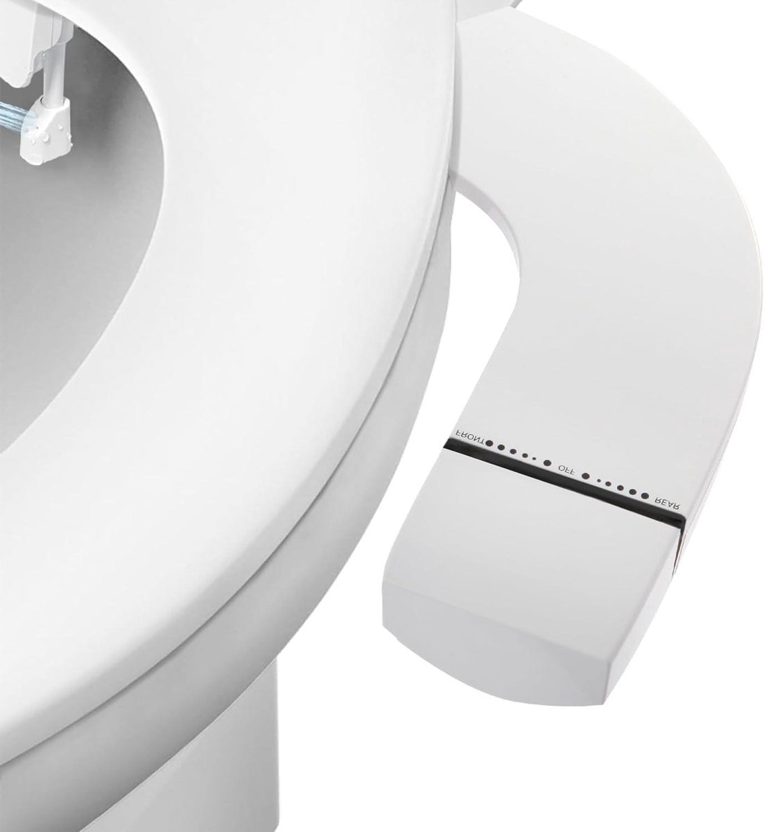 Bidetopzetstuk Toilet - Douche WC - Persoonlijke Hygiëne - Ultradun Ontwerp - 45 x 19 cm - Wit