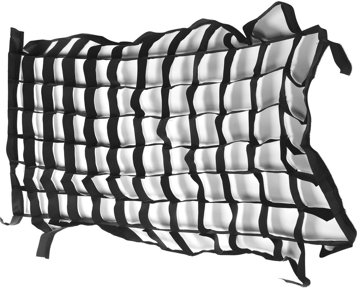JHUBERS- Softbox 50x70cm - Opvouwbaar - Grid Mesh - Fotografie Accessoires - Nylon - Lichtoverlapping - Fotografieaccessoires