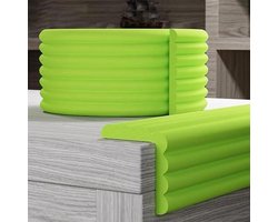 Hoekbeschermers Meubels - Schuimrubber Randbescherming - Veilige Kinderkamer - Zelfklevend W-Design - 10 Stuks - Gras Groen