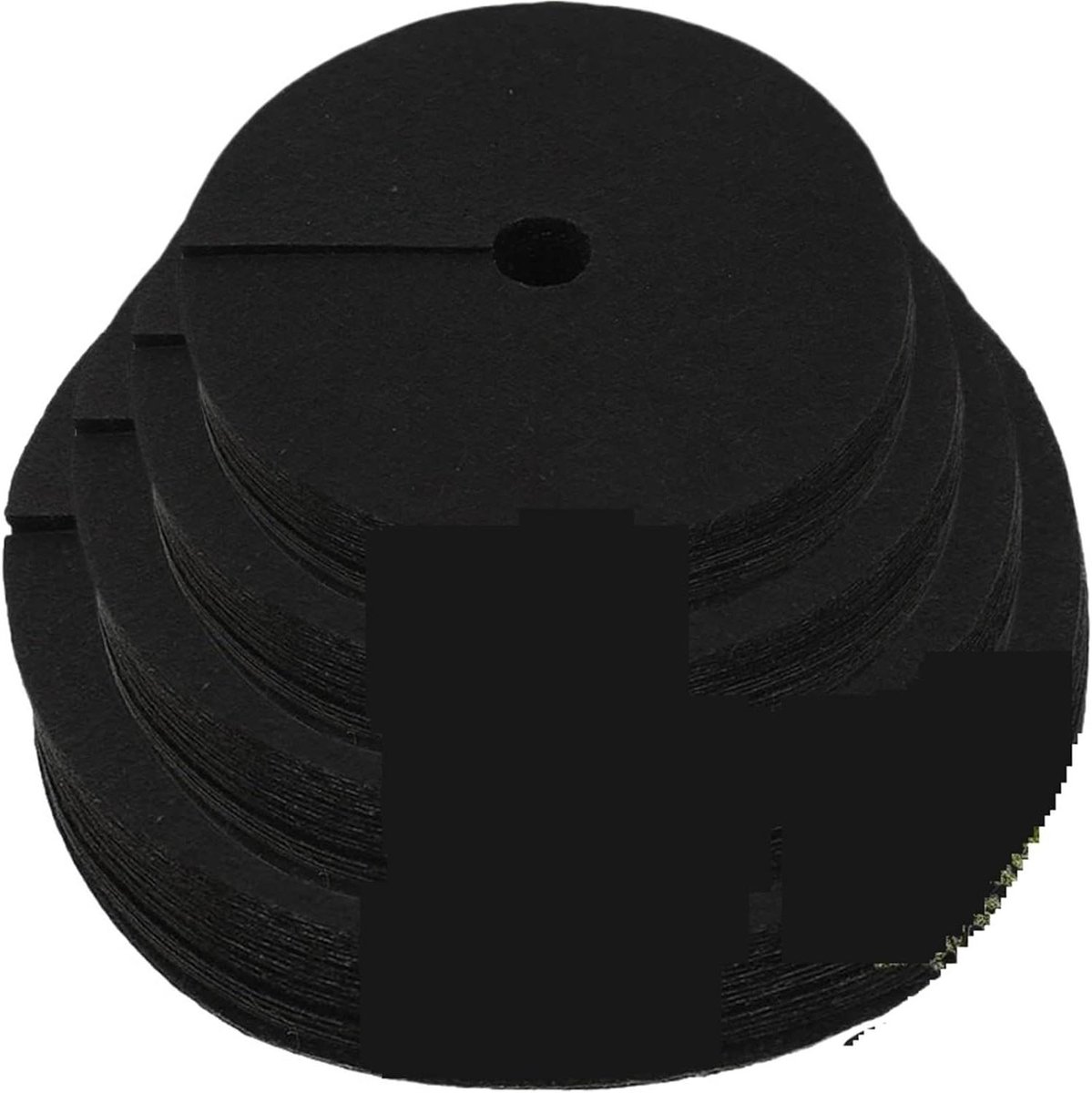 Anti-onkruiddoek - Onkruidbescherming - Tuinonderhoud - Herbruikbaar vlies - 5 stuks 15 cm - Zwart