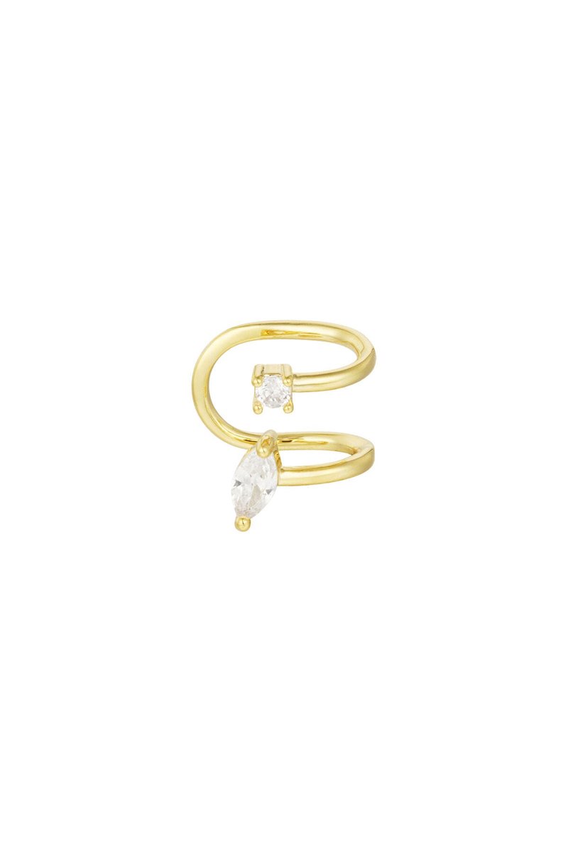 Earcuff elegant shimmer - Goudkleur