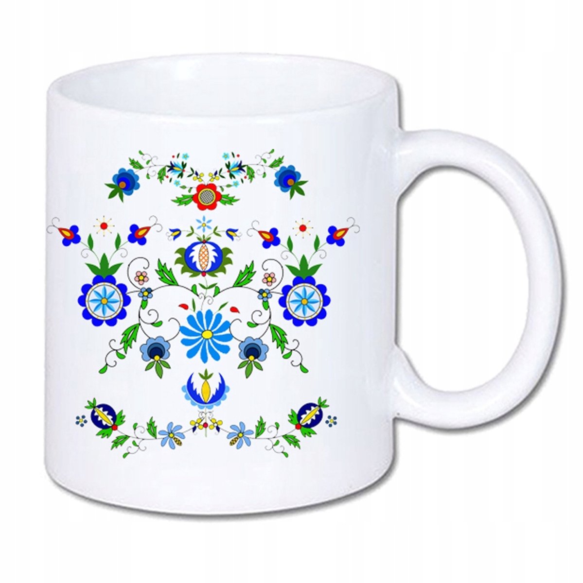 Kashubian keramische volksmok 330 ml - Uniek Ontwerp