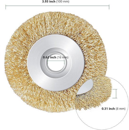 Voegenborstelset - Onkruidborstel accessoires - Onkruid Verwijderen - Universele compatibiliteit - 10 stuks - Zilver geel — afbeelding 5