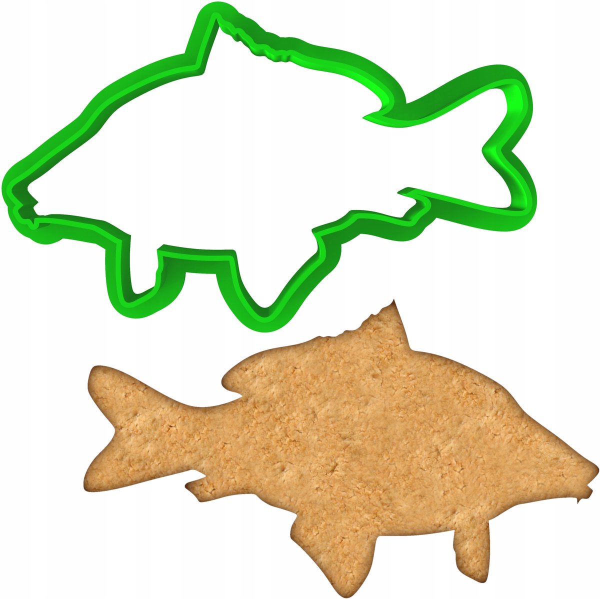 Kerstkoekjesvorm Kerstman Karp 8cm - Perfect voor Sinterklaas in Kerst