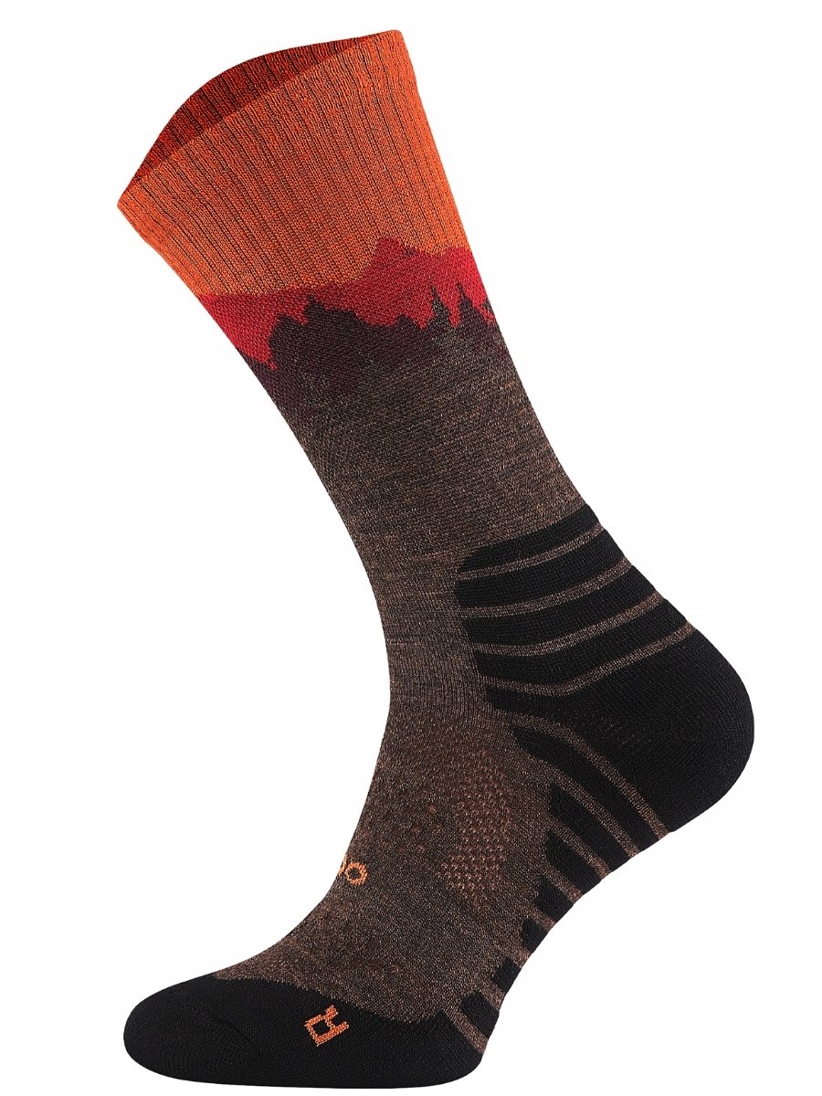 FALCON TRAIL Merino Wandelsokken Desert Sun Bruin