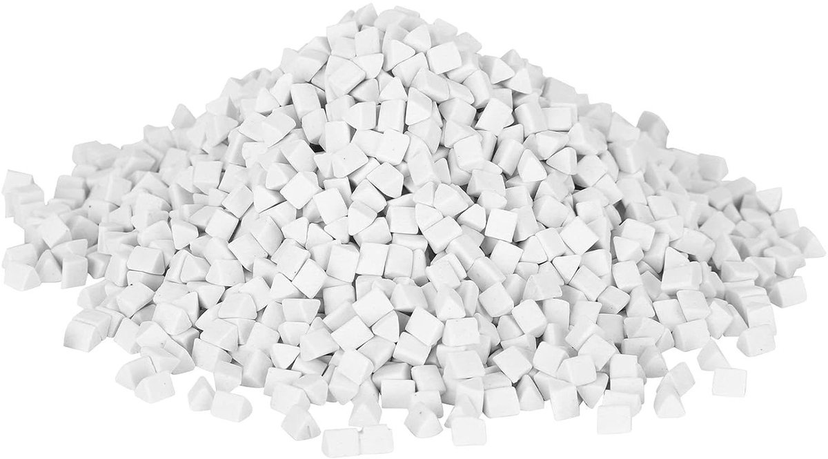 Keramische Schuurslijpers - Polijstkorrels - Sieraden Polijsten - Driehoekige Vorm - 500 g - Wit