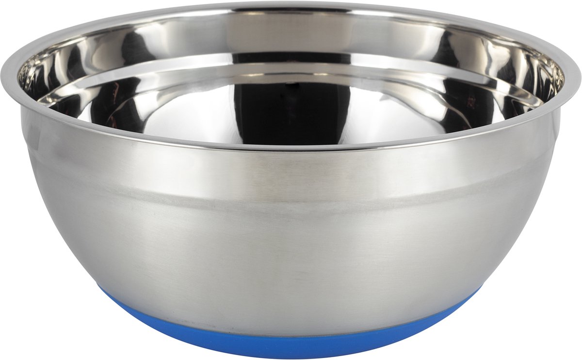 RVS Mengkom met Antislip Siliconen Bodem 26 cm