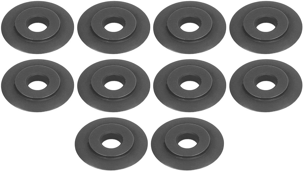 Dailygoods- Reservewielblad 10 Stuks - Mangaan Stalen Pijpsnijbladen - Ultra Dun Ontwerp - Vervangend Mes - Buitendiameter 18 mm - Slijtvast Materiaal - Snijblad
