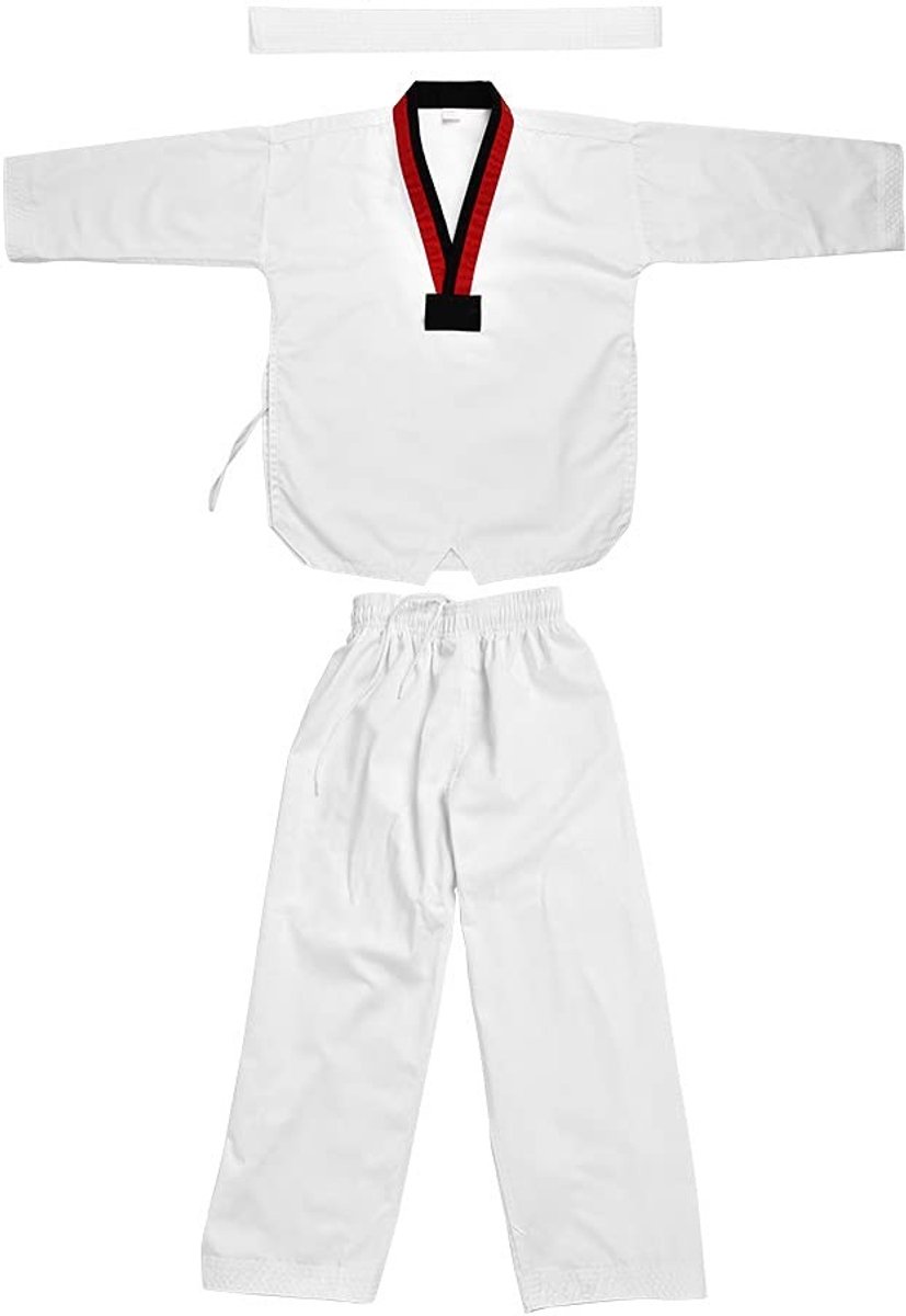 ZEYNOMAX - Kinderen Taekwondo Uniform - Volle Katoen - Comfortabel en Duurzaam - Geschikt voor Martial Arts - Ideaal voor Karate Training - Perfect...
