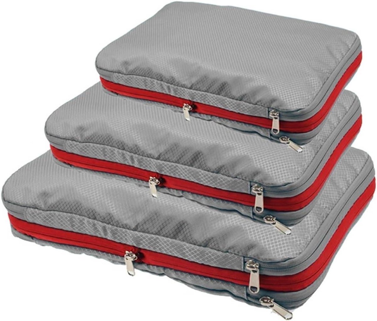 Reis Organizer - Opbergzakken - Bagage Opslag - Ruimtebesparend Ontwerp - 30x20CM - Grijs