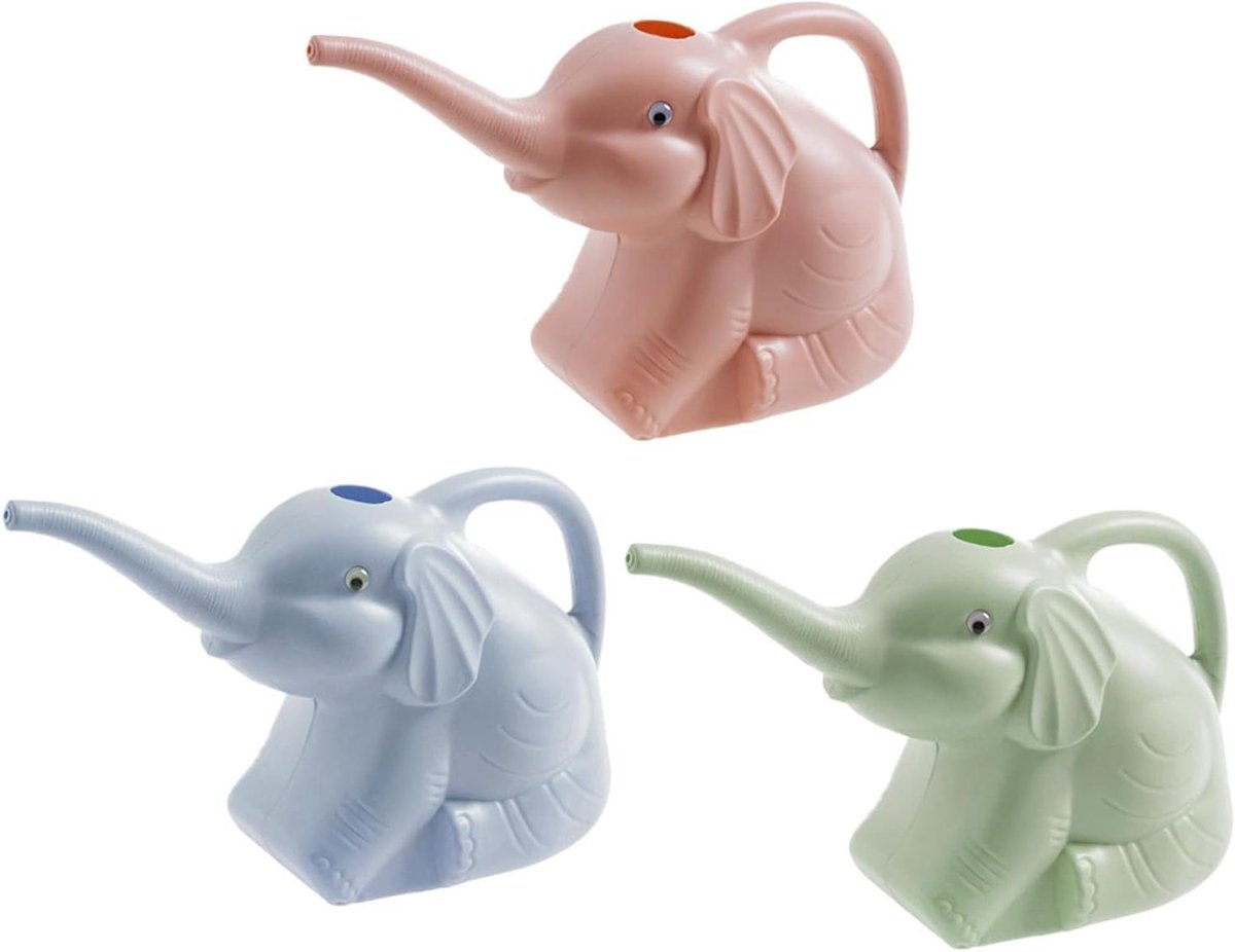 Ergonomische Gieters - Kleine waterkannen - Planten water geven - Olifant ontwerp - 3 stuks - Diverse kleuren