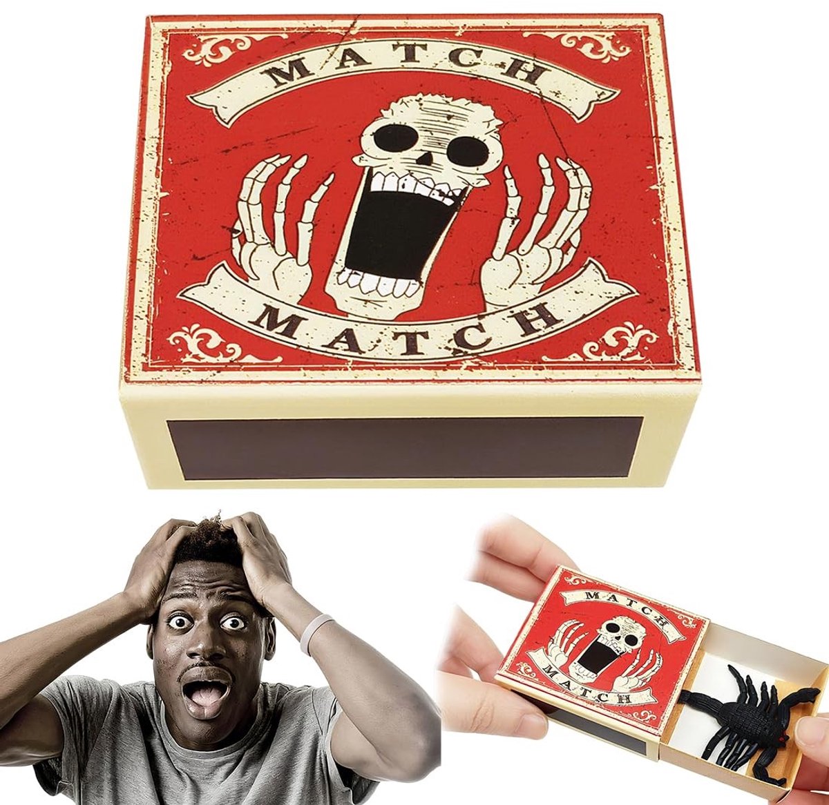 Dailygoods- Nep Spinnen Set van 5 - Realistisch - Decoraties voor Halloween - Grap voor April Fool's Day - Creatief Rekwisiet - Stevig en Duurzaam - Griezeldecoratie