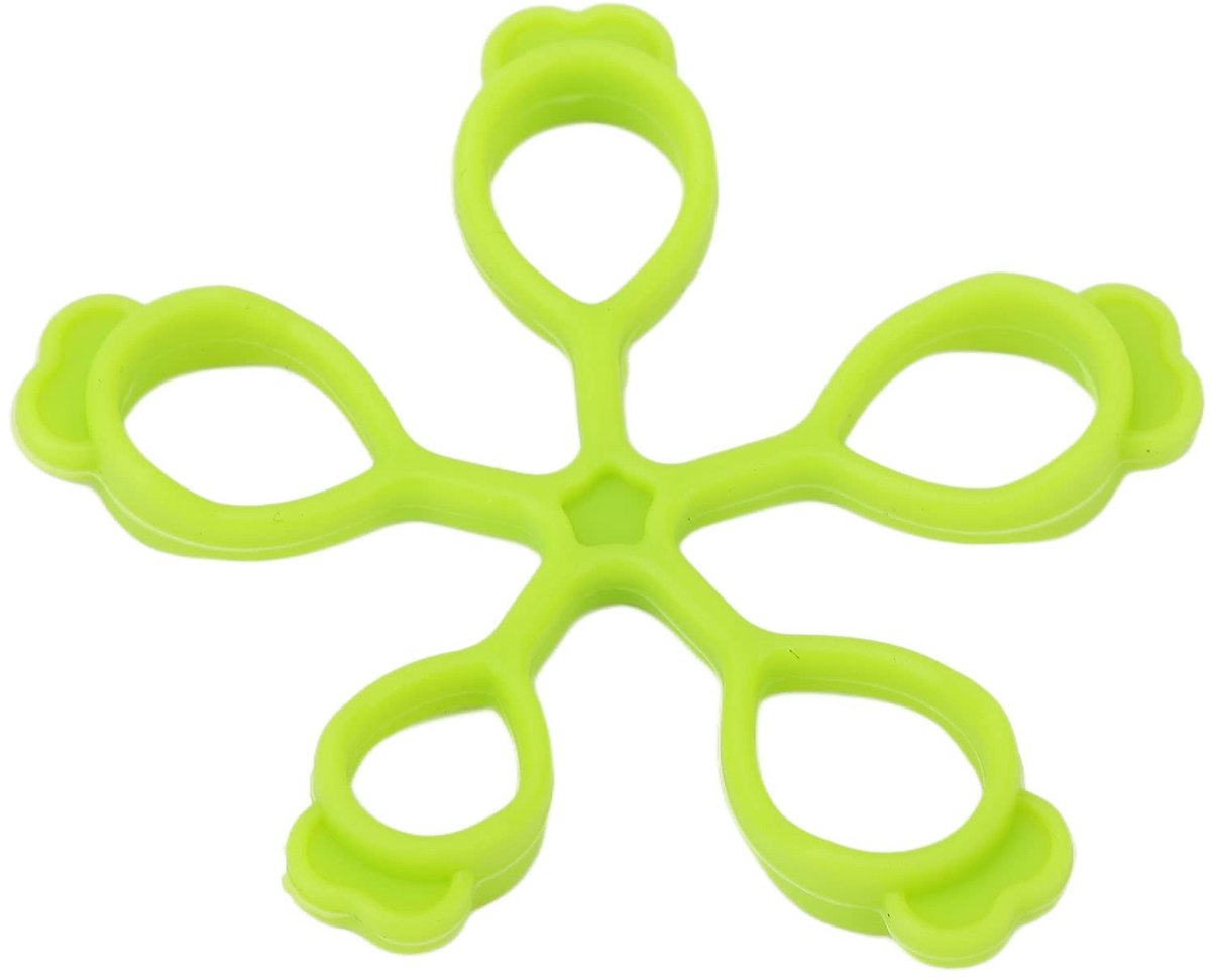 Dailygoods- Vingerversterker met 5 Gaten - Siliconen Constructie - Antislip Handgreep - Verbetering Grijpkracht - Vingerflexibiliteit - Spierverbetering - Vingerstretcher