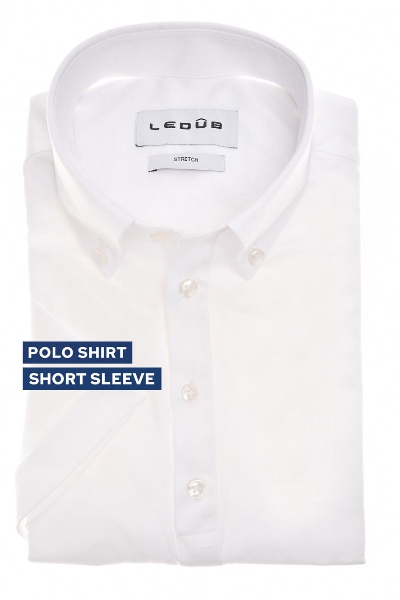 Ledûb Polo Short Sleeve Button-Down Jersey Colored Buttons Wit / male