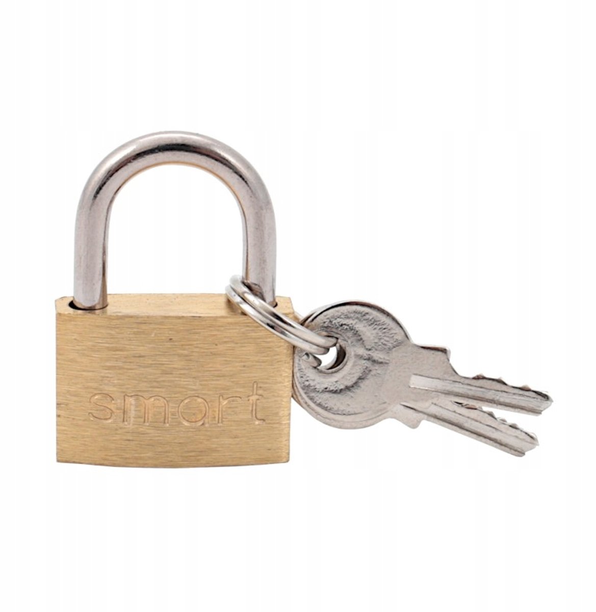 Kleine Messing Hangslot SMART 20mm - Mini, 2 Sleutels