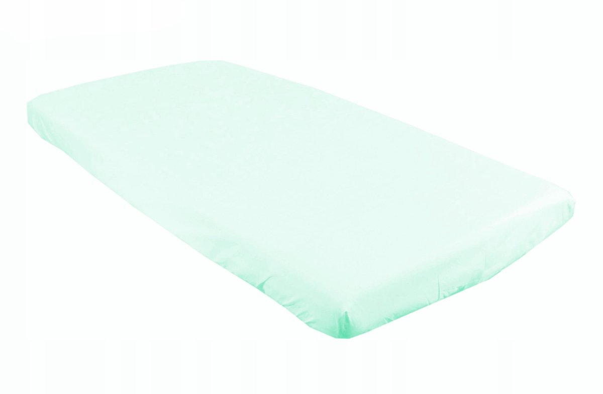 BabyLux Hoeslaken 60x120 cm - 100% Katoen met Elastiek - Mintgroen