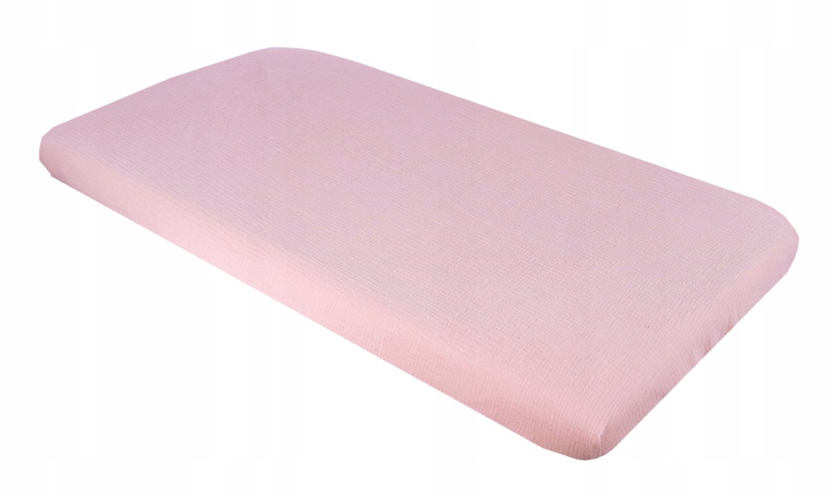 BabyLux Mousseline Hoeslaken met Elastiek 70x140cm - Retro Roze