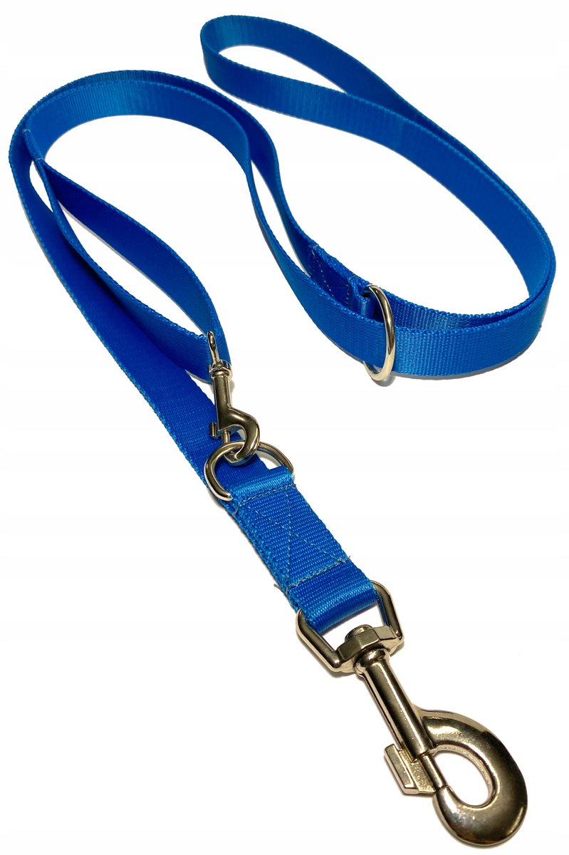 Verstelbare Hondenlijn 135-250 cm, 25 mm breed, blauw