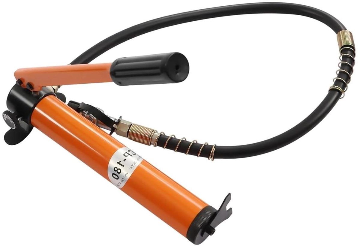 Hydraulische Pomp - Handpomp Krachtpomp - Kracht Toepassen - Hoge Werkdruk - 350cc Reservoir - Oranje