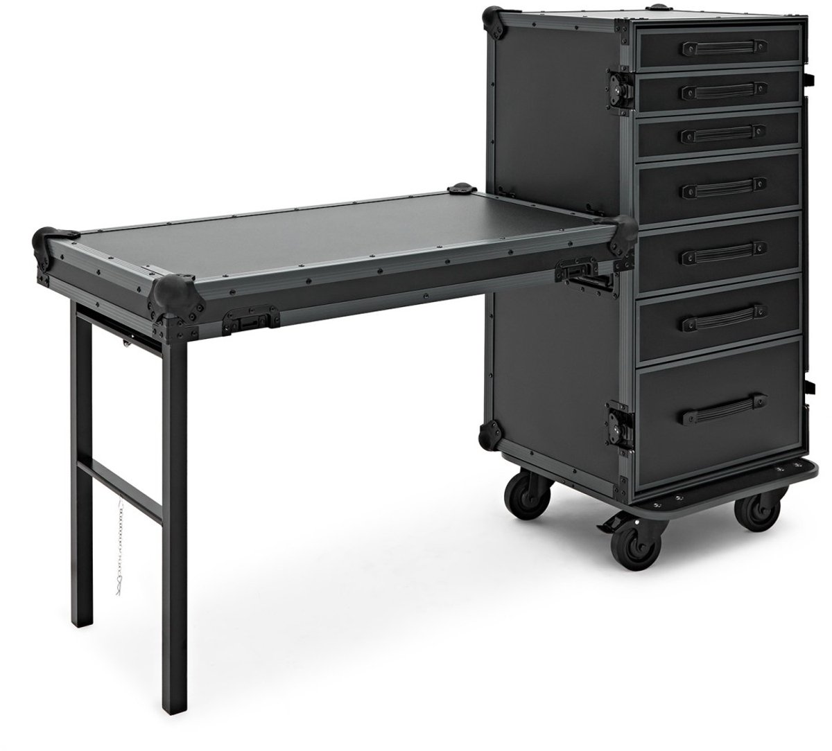 Trojan Pro Stealth 7-Drawer Table Wheeled Flight Case