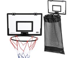 Hanging Laundry Hamper voor Basketballen, Makkelijk te Bevestigen, Ideaal voor Slaapkamer en Badkamer, 2-in-1 Wasmand met Rits, Geen Boren Nodig, Perfect voor Huishoudens en Hotels