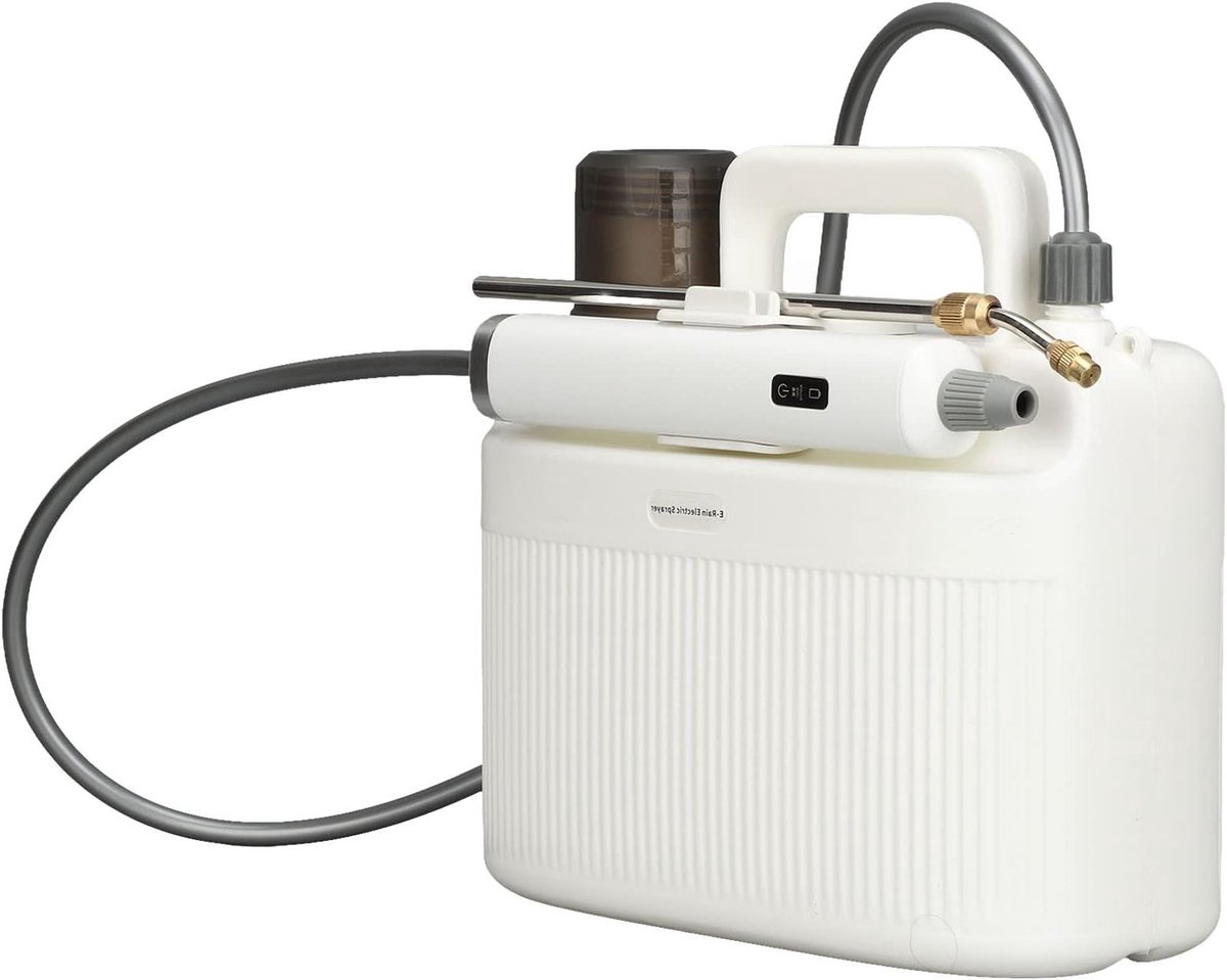 Draagbare elektrische rugspuit van 1,3 gallon met verstelbare sproeiers voor planten, ideaal voor bemesting en tuinonderhoud
