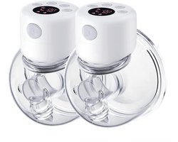 Draagbare Borstkolf - Elektrische Kolf - Handsfree Melken - Dubbele Pasvorm - 647 g - Wit