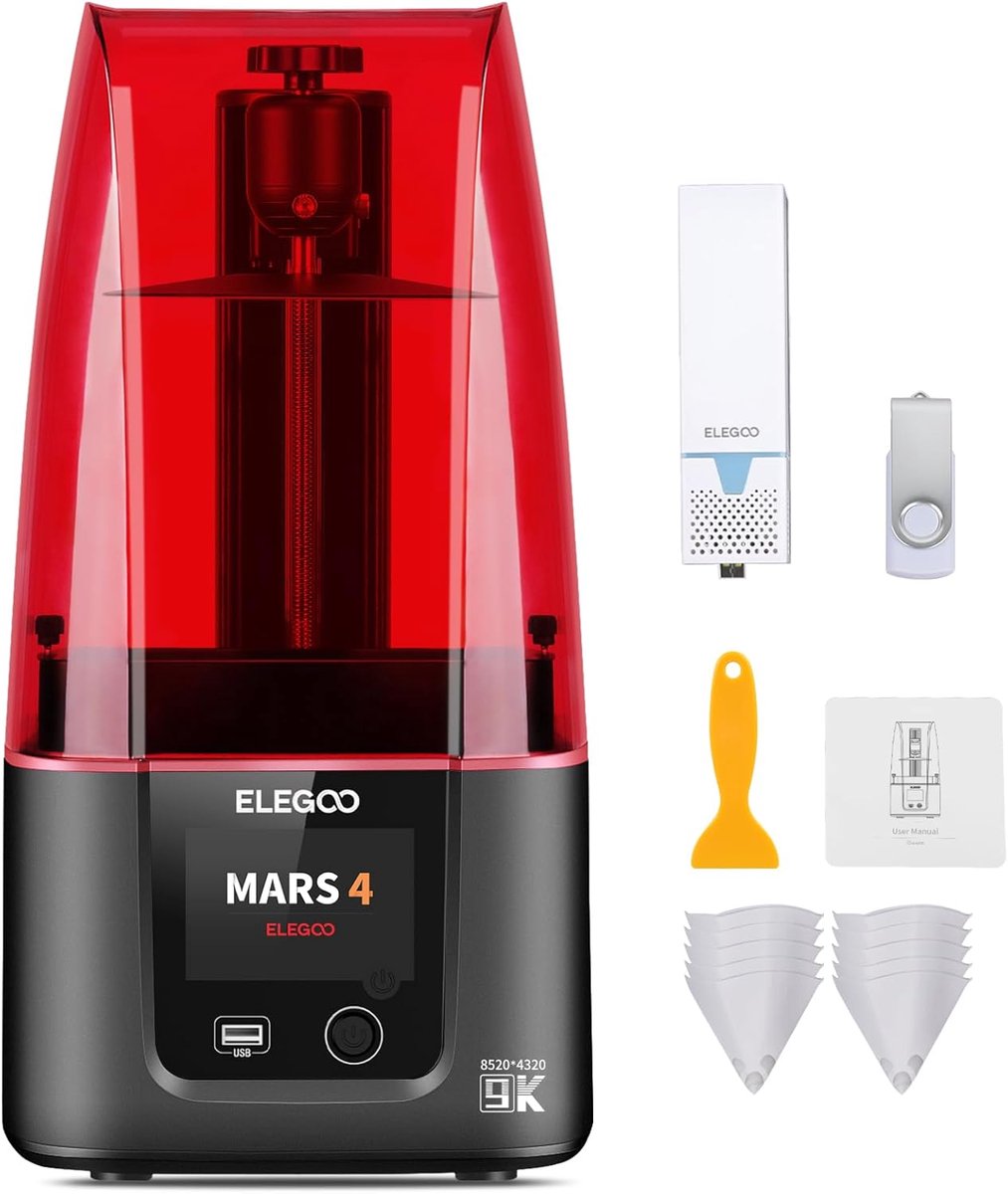 Hars 3D Printer - MSLA Printer - Gedetailleerd Printen - 9K LCD Scherm - 153x77x175 mm
