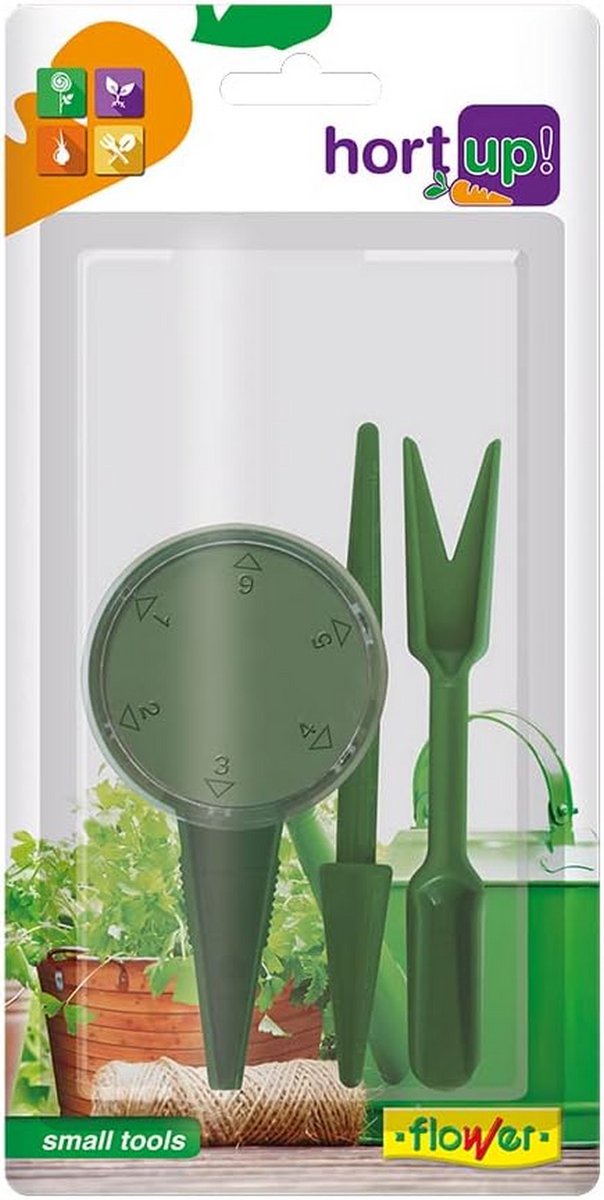 Plantenbak - Bloempot - Planten Verzorgen - Inclusief Gereedschap - 20 cm - Grijs
