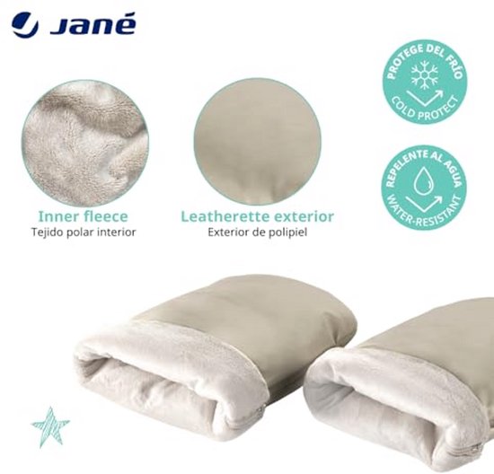 Wanten Kinderwagen - Buggy Wanten - Winterse Wandelingen - Fleece Binnenvoering - 28 x 17 x 7 cm - Beige — afbeelding 3