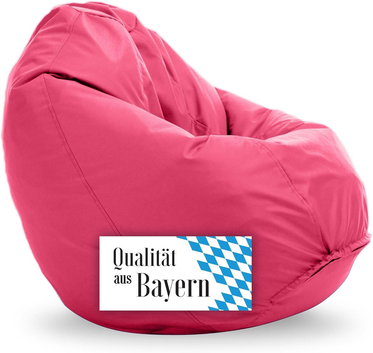 Zitzak - Beanbag stoel - Ontspannen lezen - Voedselveilige vulling - 90 x 90 cm - Roze