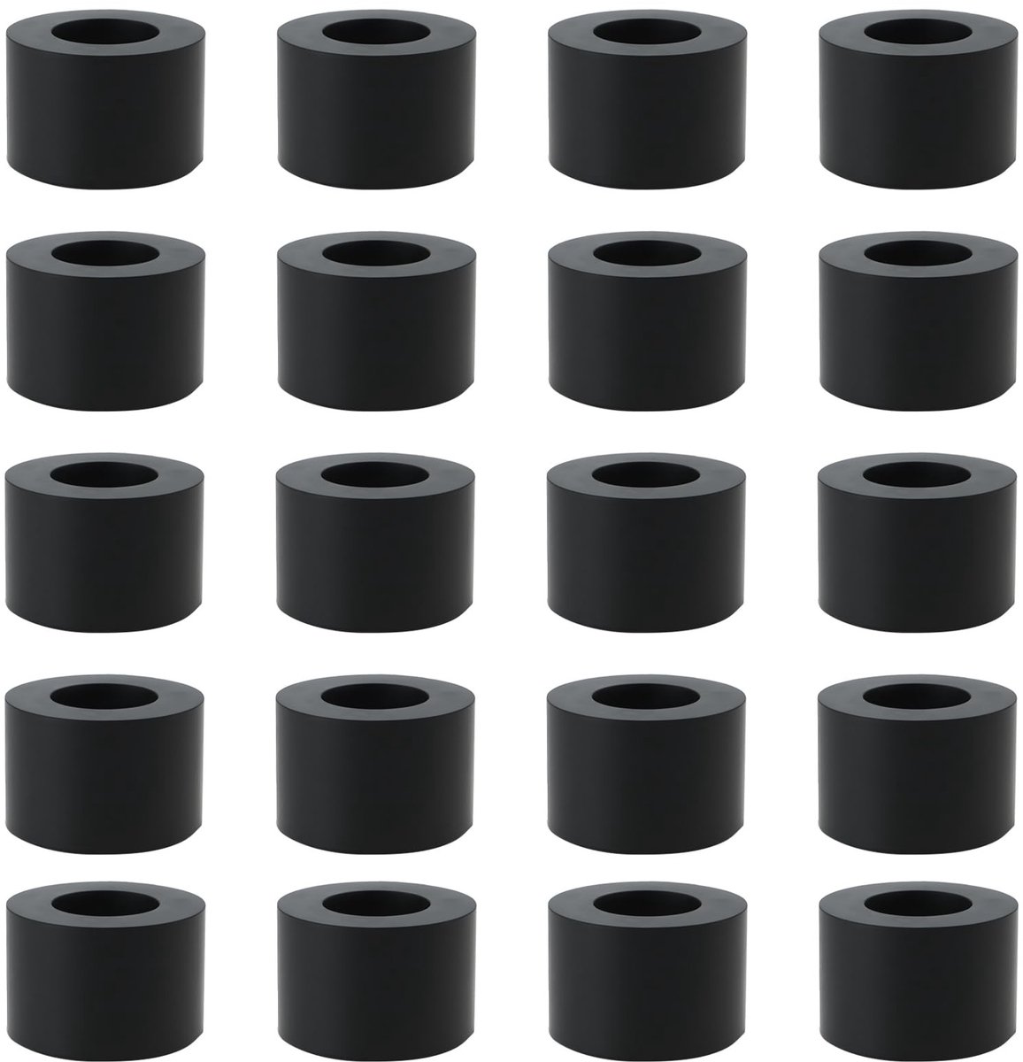 Dailygoods- Rubber Pakking 20 Stuks - Platte Wasmachine - Afdichting - Lekpreventie - Geschikt voor M8-bouten - 8 mm binnendiameter, 15 mm buitendiameter - Afdichtring