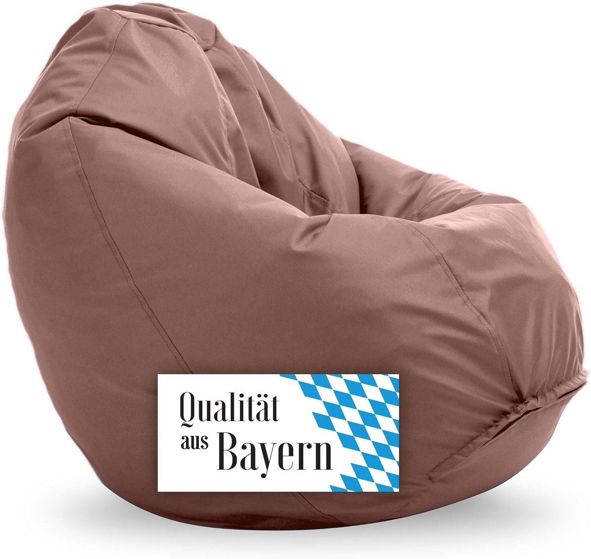 Zitzak - Beanbag stoel - Ontspannen lezen - Voedselveilige vulling - 80 x 70 cm - Lichtbruin