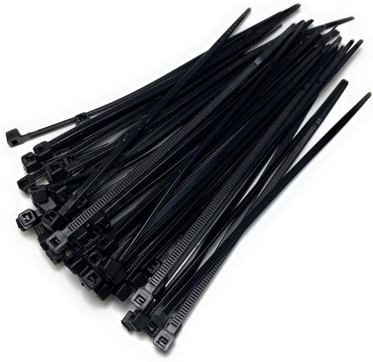 Kabelbinders - Binders Ritssluiting - Organiseren van Kabels - UV-bestendig Nylon - 160 mm 100 stuks - Zwart