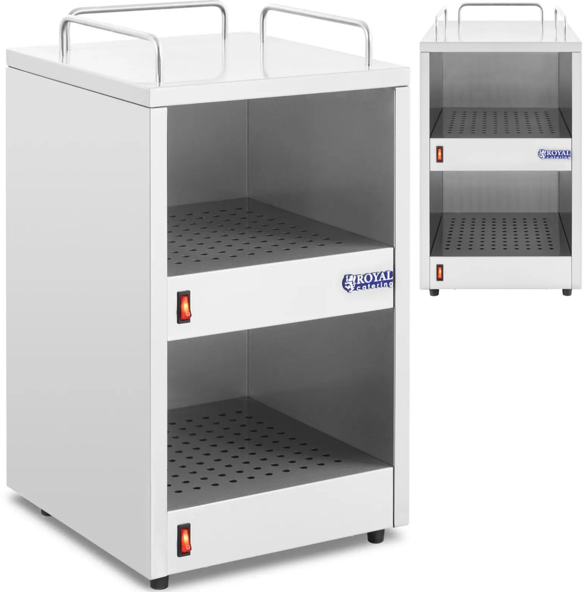 Kopjeswarmer - voor maximaal 72 kopjes - 2 opslagruimten - Royal Catering