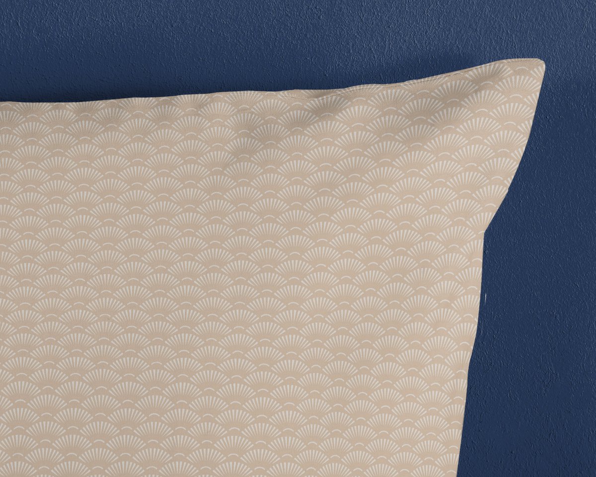 HIP kussensloop grafische print - 40x80 cm - Blauw - 100% Katoen satijn