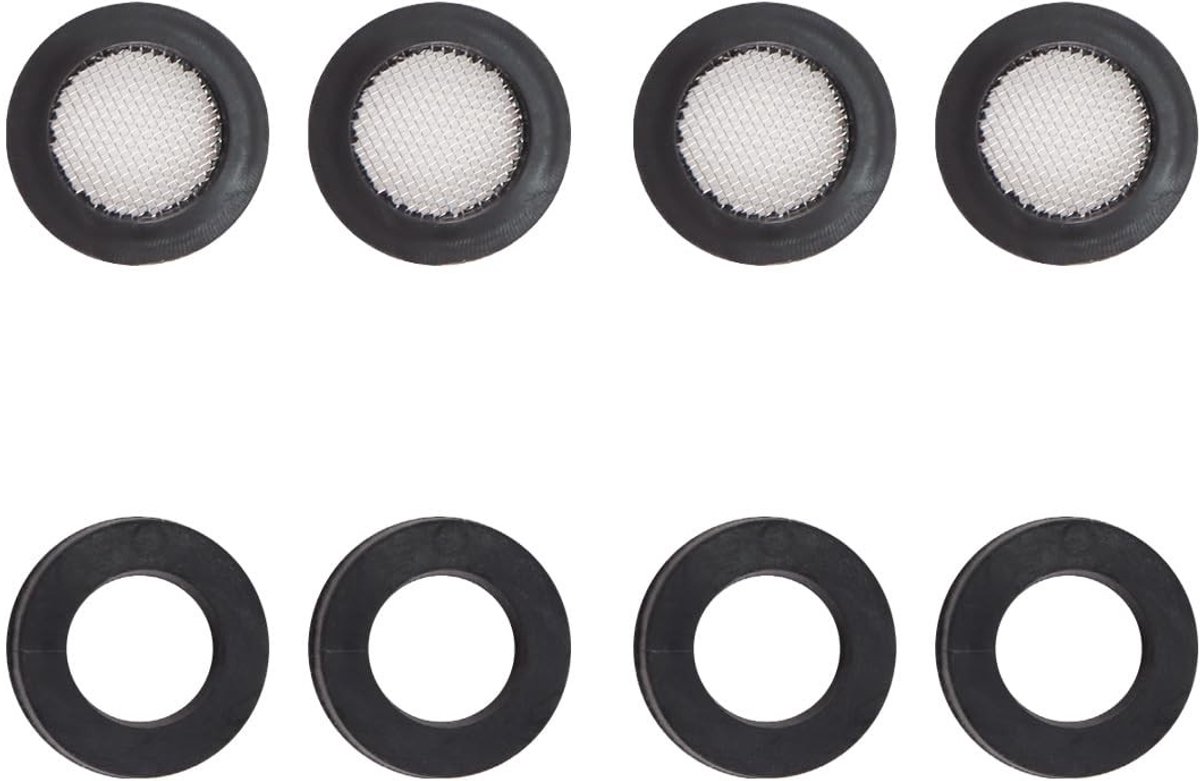 Dailygoods- Douchekopfilterring Set van 8 - Afdichtingsringen - Lekvrij - Duurzaam - Lichtgewicht - Roestvrijstalen Gaasfilter - Afdichtingsring