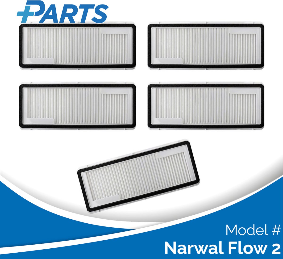 Narwal Flow 2 Filters (5 Stuks, Plus.Parts® alternatief voor CP-PJ-A00088-00-00)