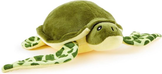 Gerecyclede Knuffel - Zeeschildpad Speelgoed - Spelen en Leren - 100% Gerecyclede Vulling - 30cm Breed - Groen — afbeelding 5